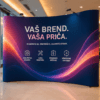 Backdrop Wall reklamni zid sa štampanom grafikom