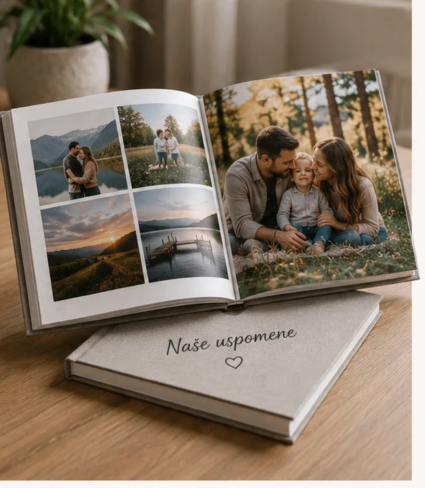 Foto knjiga po meri sa personalizovanim fotografijama