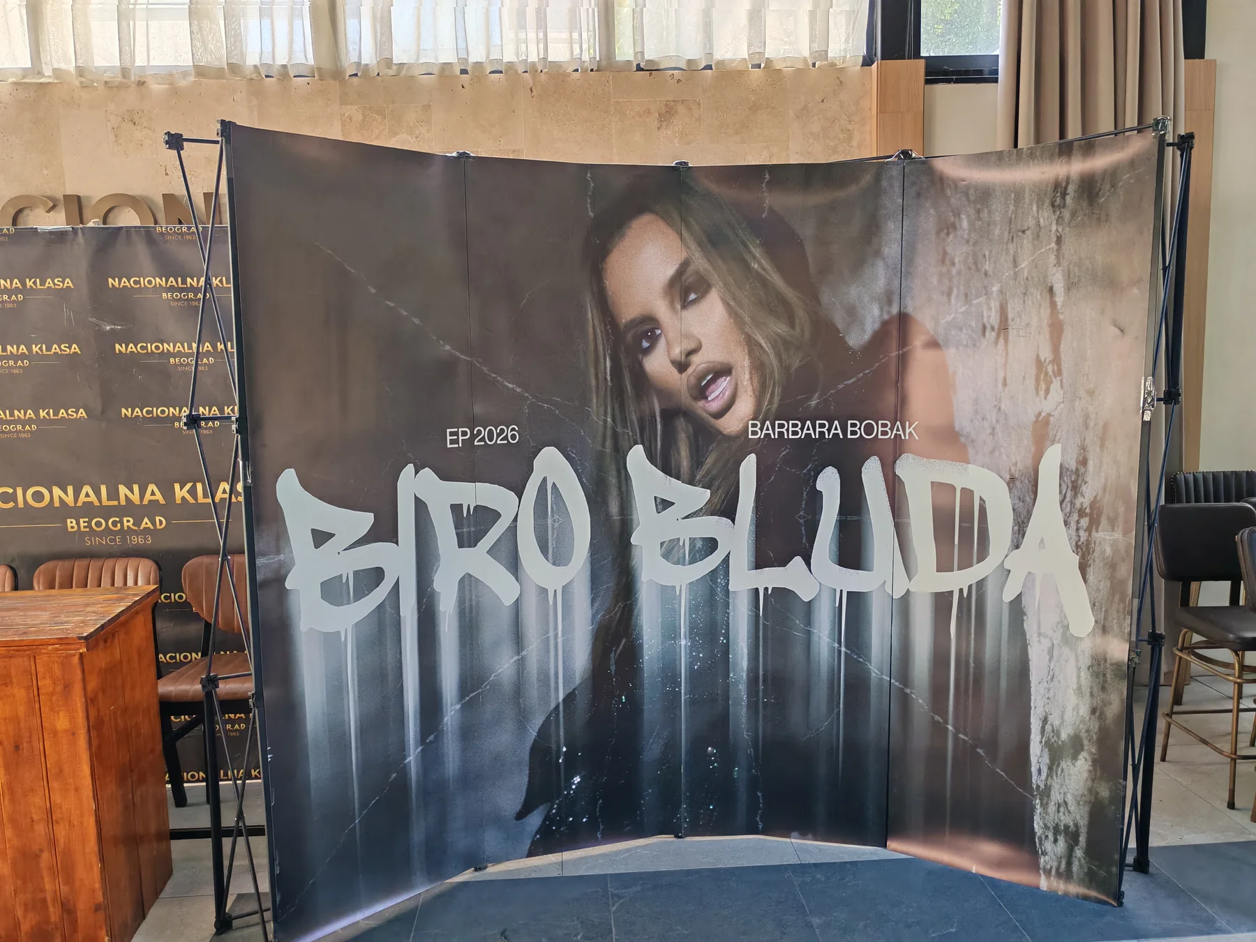 Promo zid za Barbara Bobak - Event oprema Elite Print