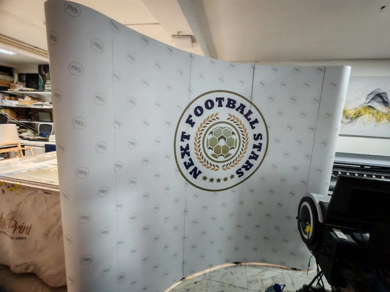 Pop-up zid za Next Football Stars - Event oprema Elite Print