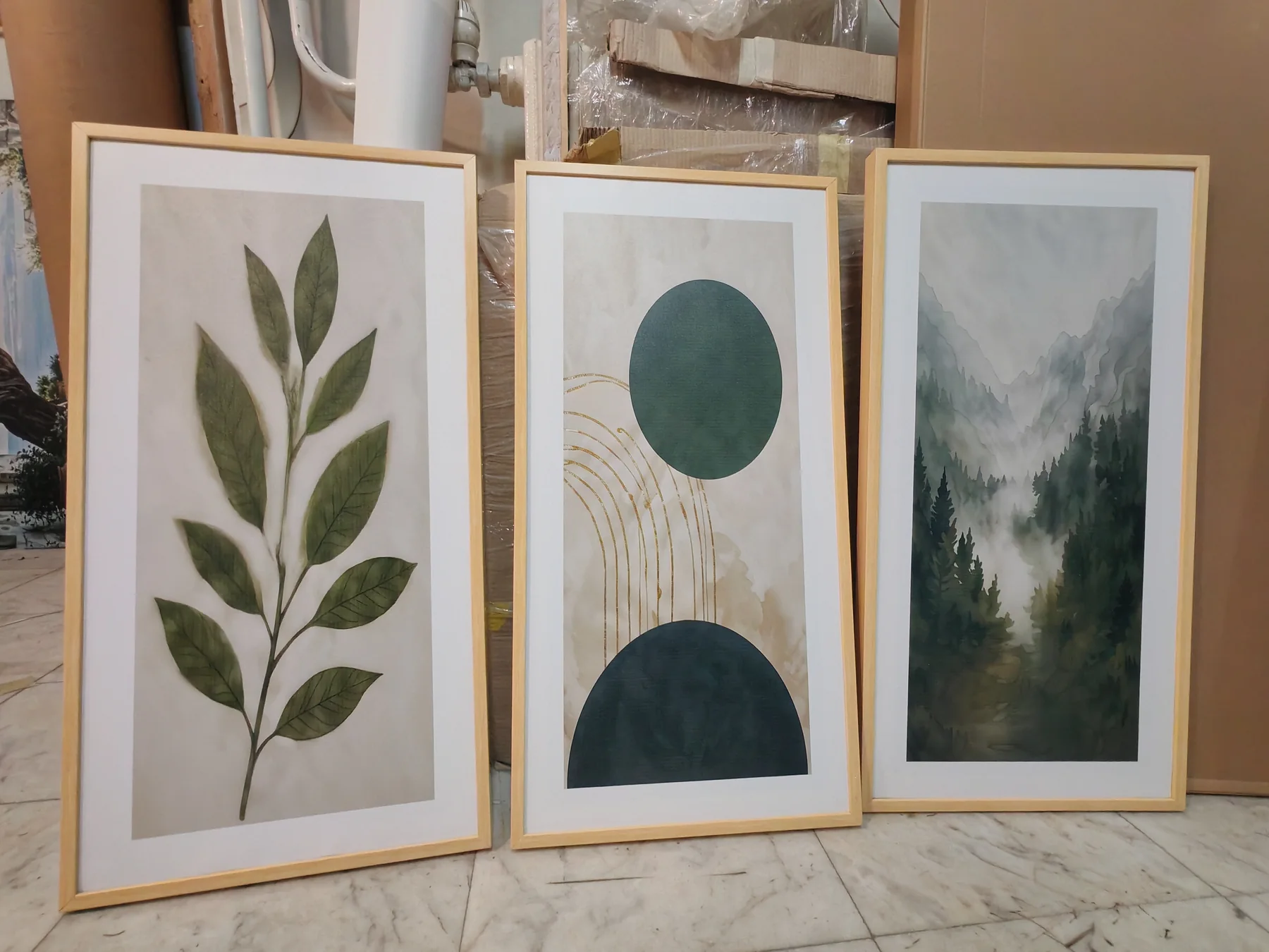 Set ukrasnih ramova za enterijer - Štampa na platnu Elite Print